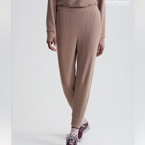 NWT Varley Brushed Rib Slim Cuff 25” Pant S Shadow Rose Marl